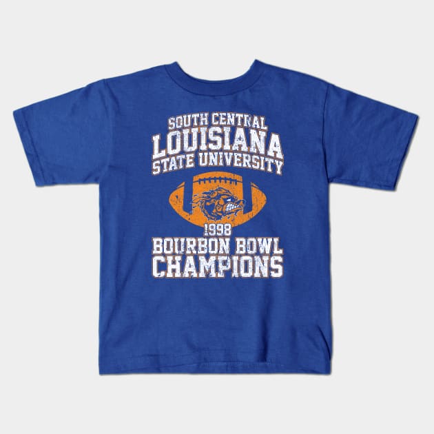 SCLSU 1998 Bourbon Bowl Champions Kids T-Shirt by huckblade